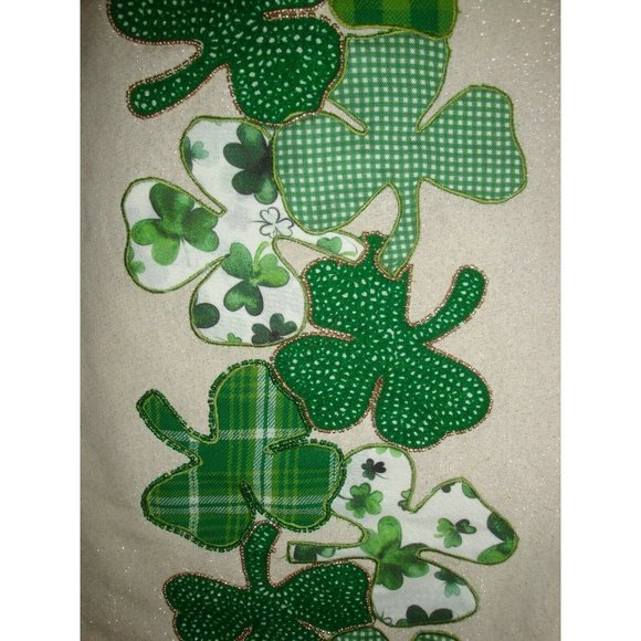 Storehouse St. Patrick's Day Table Runner Shamrock - Picture 3 of 3